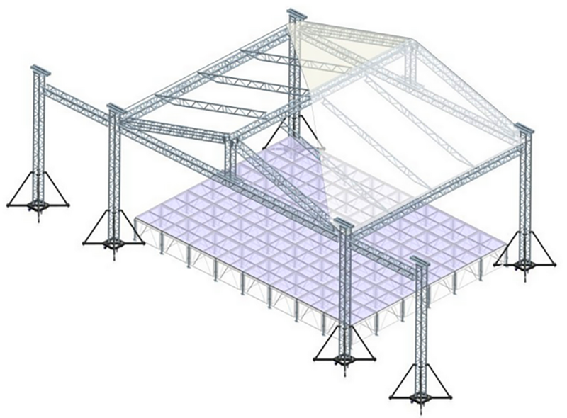 舞台桁架的日常维护，西安舞台设备租赁
